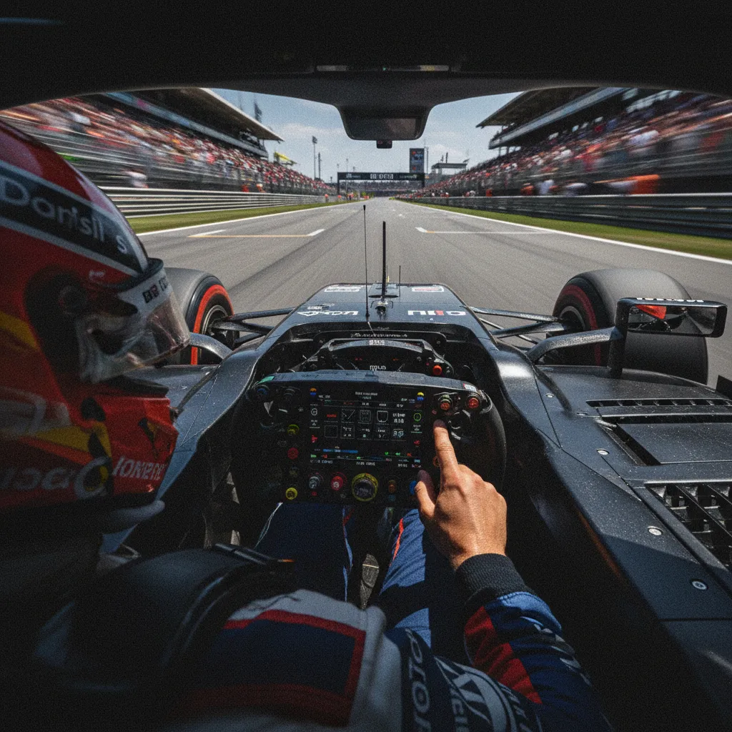 Cánh gió sau của xe F1 khi DRS mở